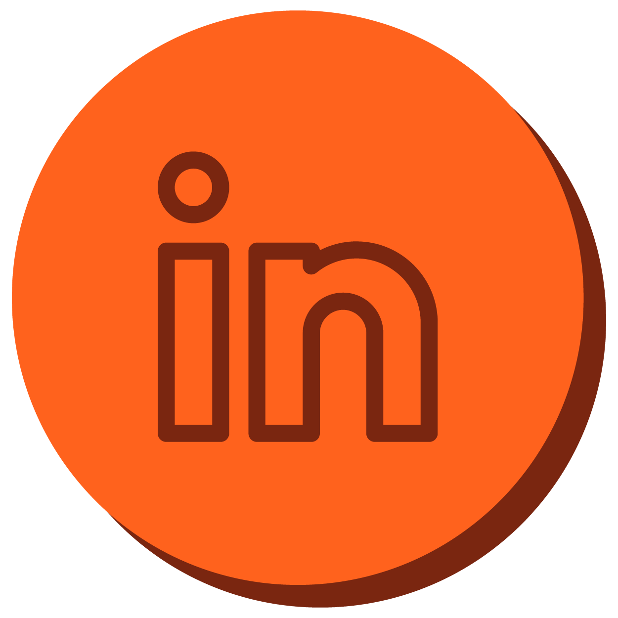 Ícone da rede social LinkedIn.
